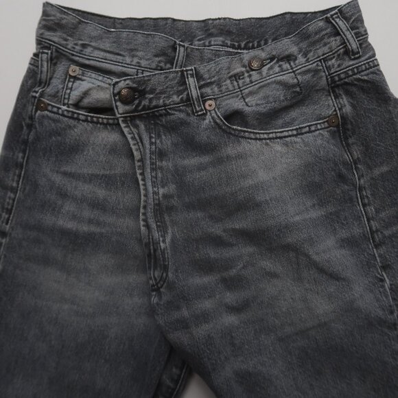R13 Cross Over Jeans in Leyton Black Size 25 - Picture 9 of 16